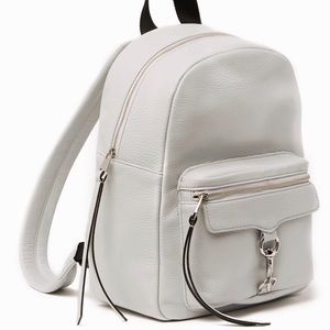 Rebecca Minkoff Leather Light Grey Mab Backpack